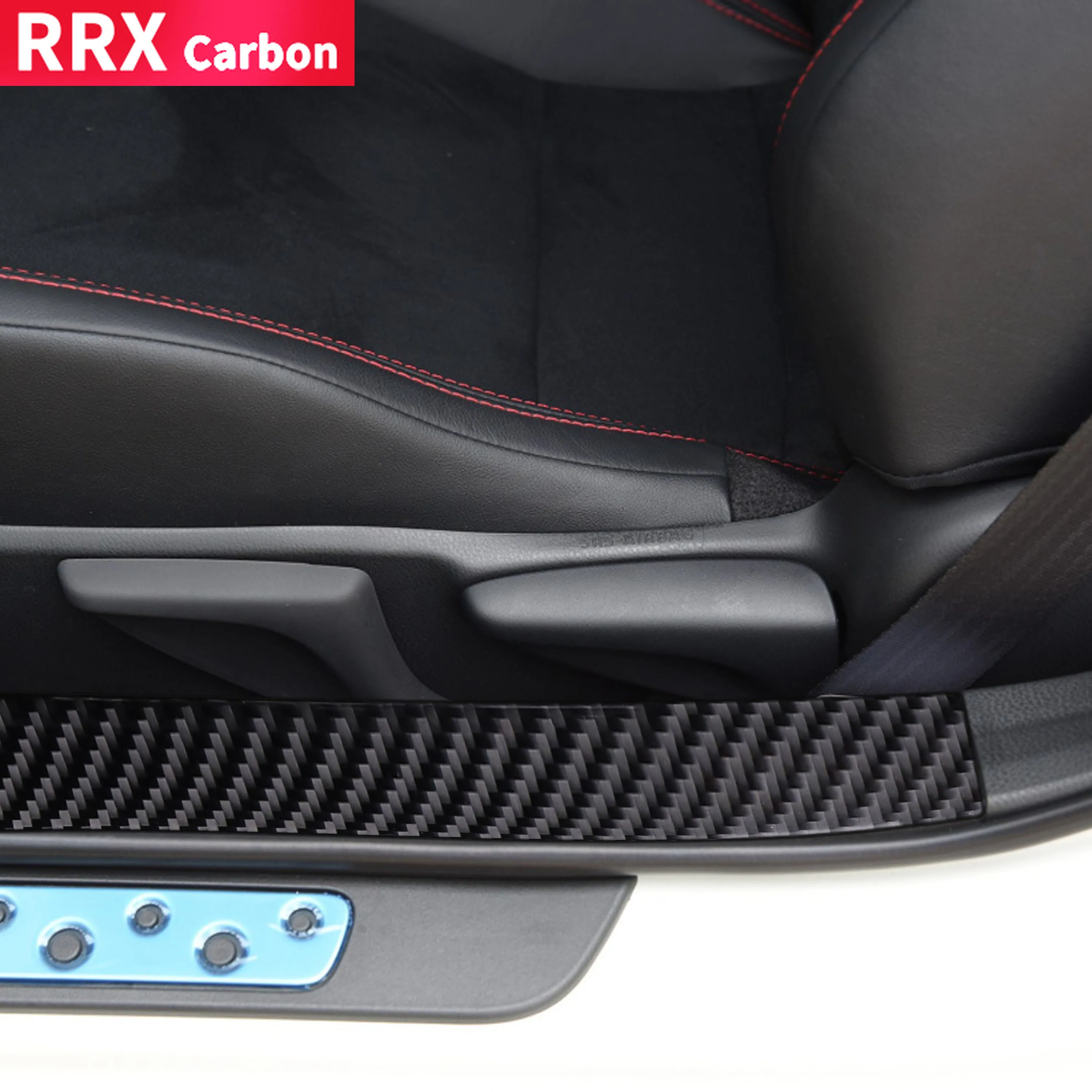 

RRX для Subaru BRZ FRS Toyota GT86 FT86 2016 2017 2018 2019 2020 порог дверного порога из углеродного волокна декоративные полосы автомобильные наклейки