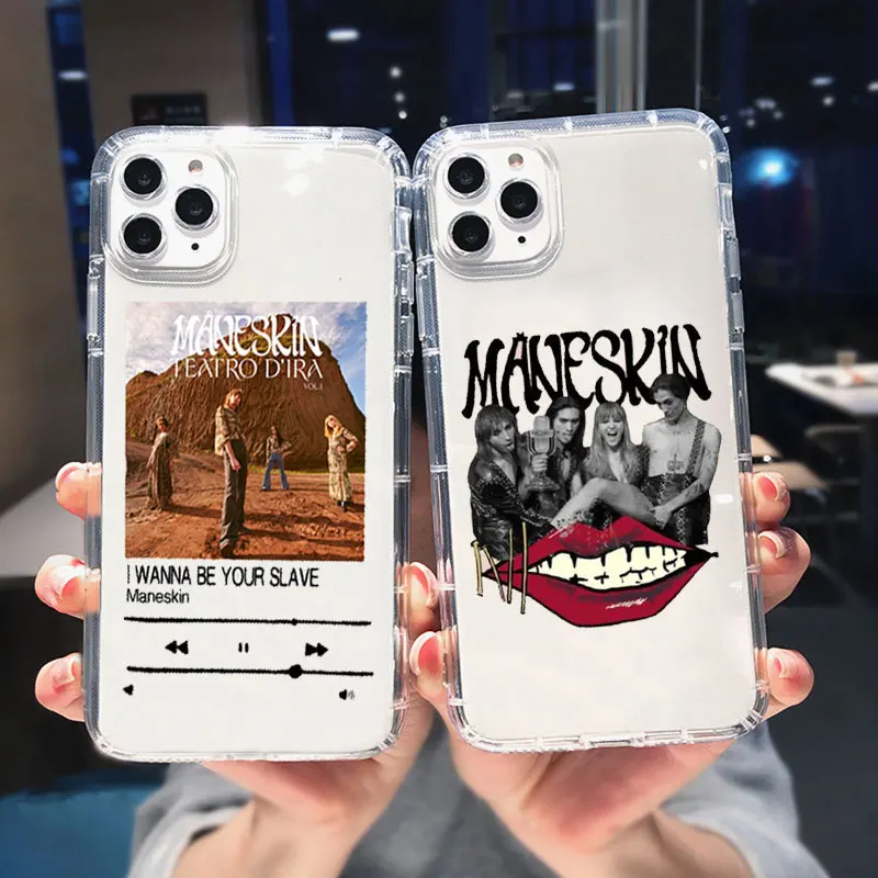 Модный чехол для телефона Maneskin Damiano David для Iphone 14 13 11 12 Pro XS MAX 8 7 Plus X SE2 XR, мягкий прозрачный чехол, чехлы для