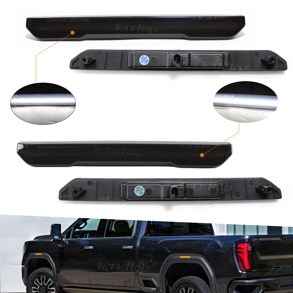 Оранжевый передний задний красный фонарь, замена для 2020 2021 2022 GMC Sierra 2500HD 3500HD пикапа, указатели поворота