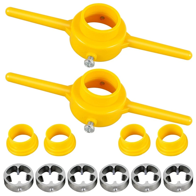 12 шт. инструмент для изготовления резьбы из ПВХ трубонарезчик набор