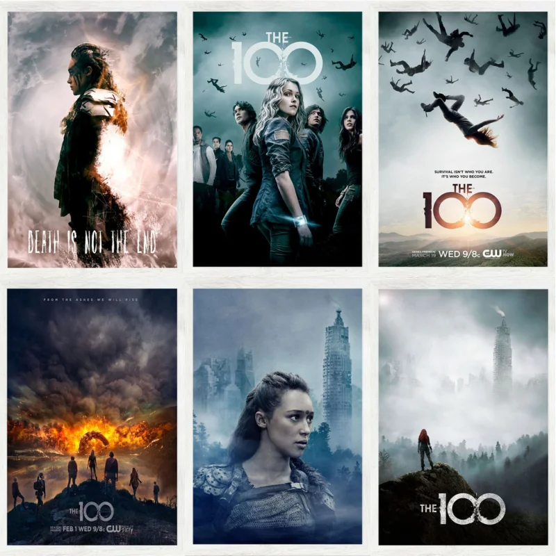 

Постер и печать популярных ТВ-сериалов на новый сезон 100, художественная живопись, винтажный холст, настенный Декор для дома