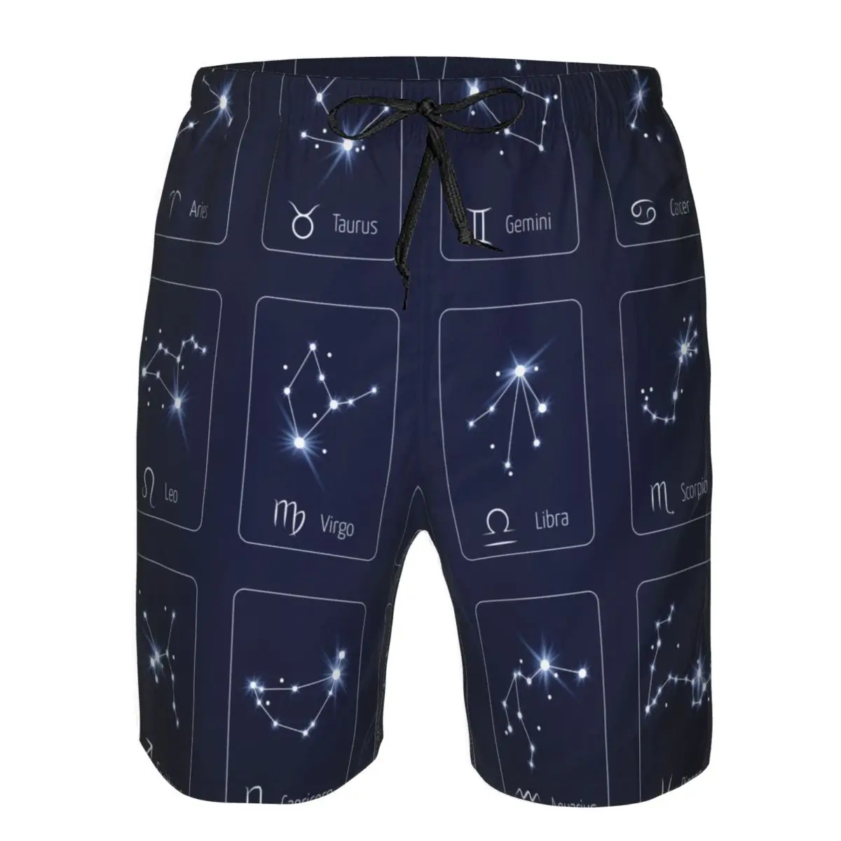 

Navy Zodiac Stars Quick Dry Swimming Shorts For Men Swimwear Swimsuit Swim Trunk Bathing Beach Wear