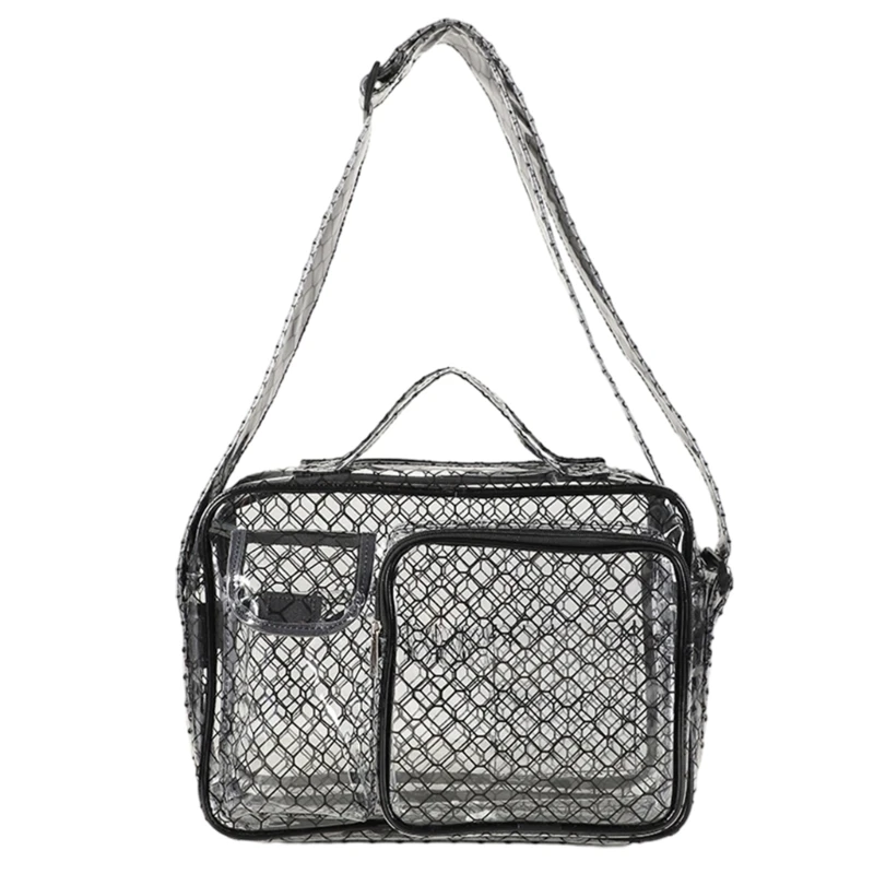 

Anti-Static Clear PVC Bag Cleanroom Engineer Tool Computer Working Bags for Women Men Shoulder Crossbody Pouch