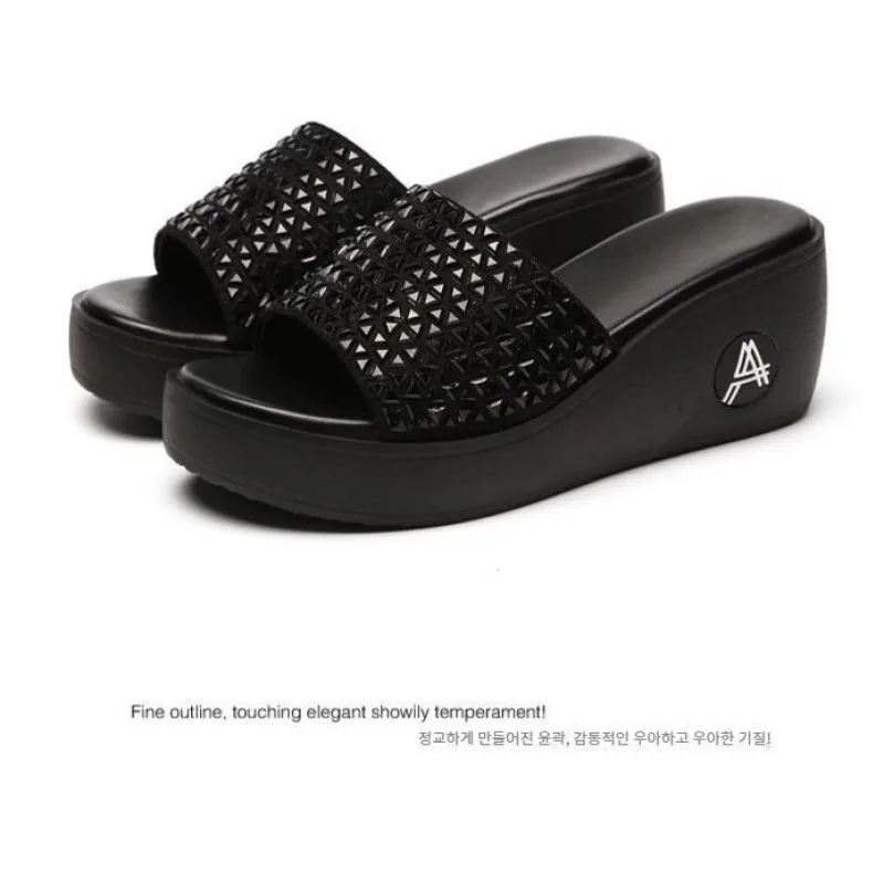 

Women's Mature Casual Slippers Summer New Comforting High Heels