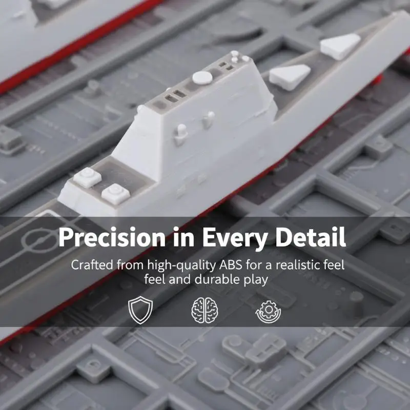 Современная модель эсминца класса Zumwalt, масштаб 1:2000, детализированная, с полным корпусом и водной линией, для любителей моделей судов (art.: 3920db608e7bf) - 3920db608e7bf