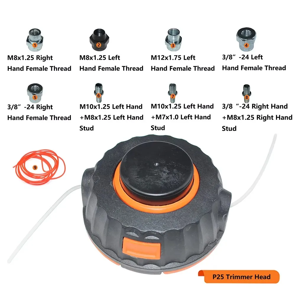 

Оригинальная триммерная головка YVO STHP251012508 для кусторезов McCulloch