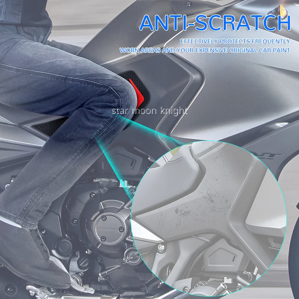 Фото Резиновая противоскользящая защитная наклейка для Honda NT1100 NT 1100 2021- накладки на топливный бак, тяговая накладка, аксессуары №2