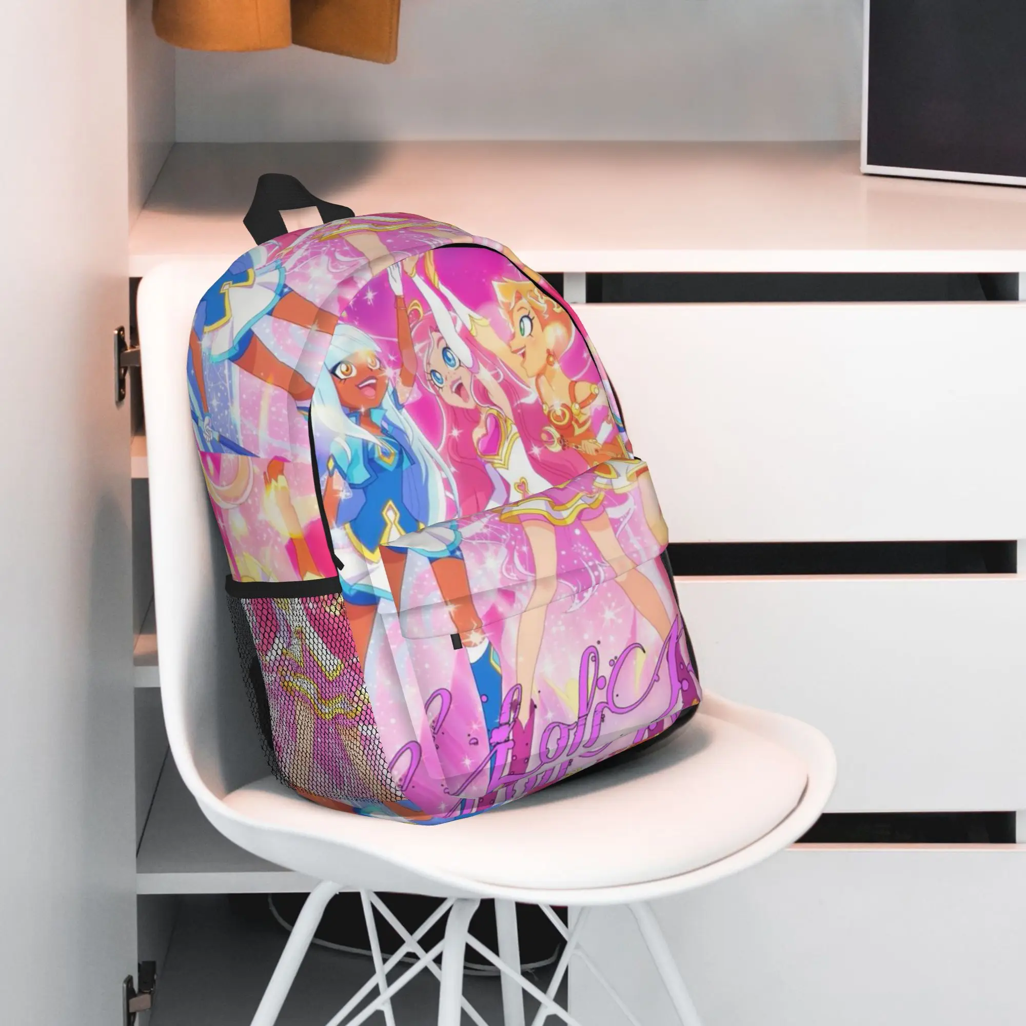 Фото Рюкзак LoliRock с героями мультфильмов, хит продаж, вместительный рюкзак для мальчиков и девочек, сумка через плечо для мужчин и женщин, школьная сумка №5