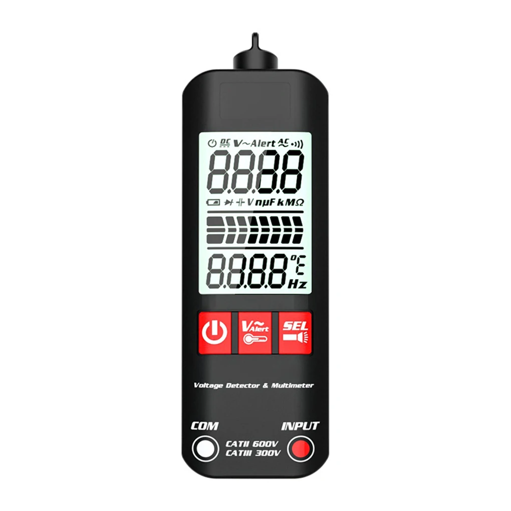 

Multimeter LCD Display Tester Detector Measuring With Buzzer Pen Voltmeter