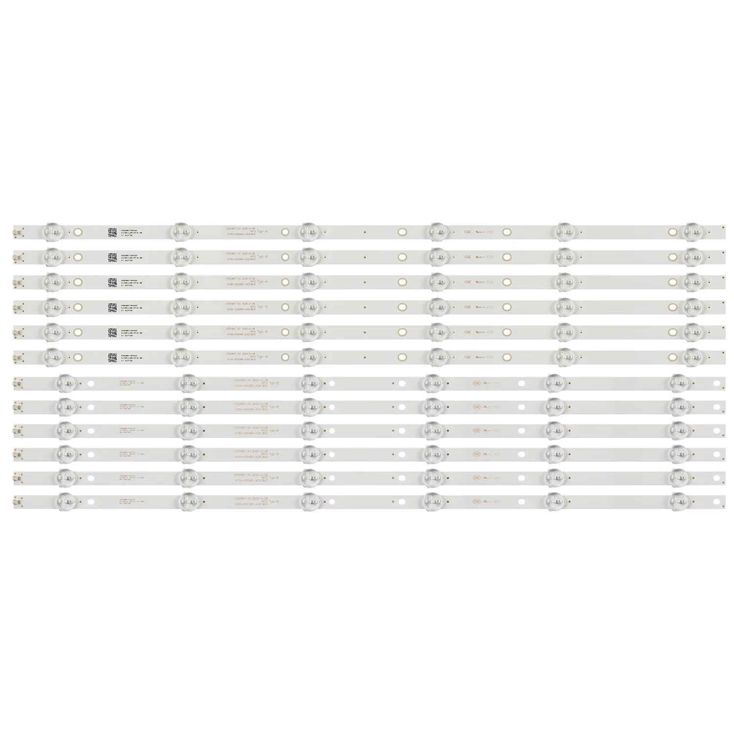 

LED Backlight 6 lamp 4708-K550WD-A3213K31 A3213K21 A1213K01 A1213K11 K550WD7 For 55PUF6051/T3 55PUF6051/T3 55PUF6056/T3