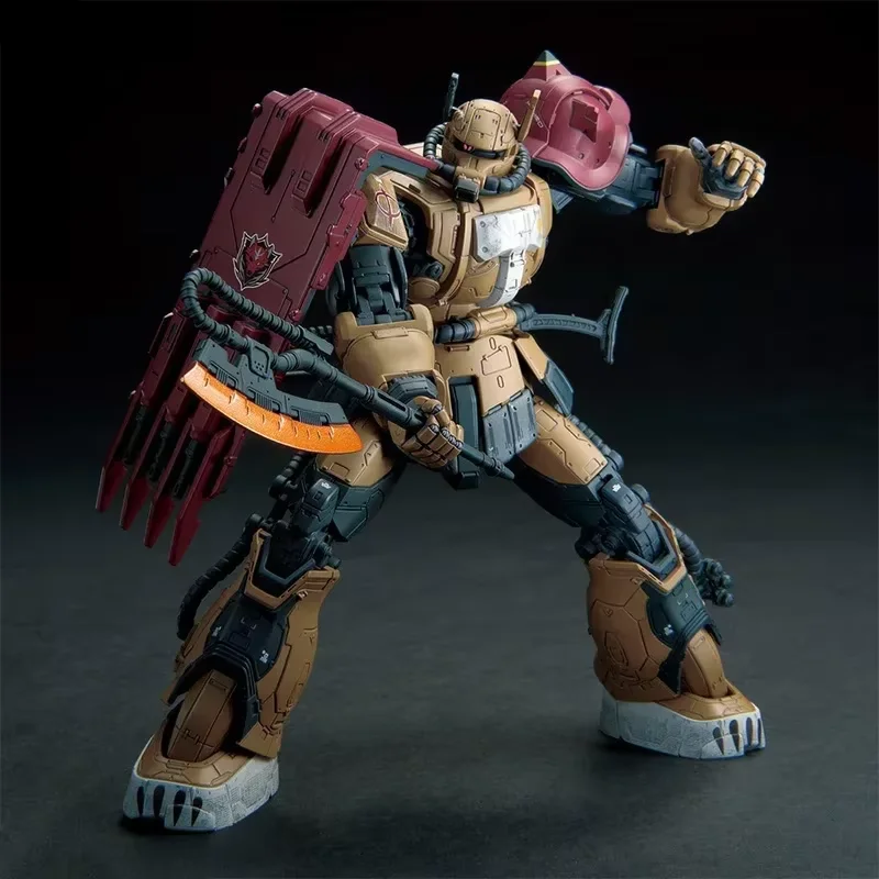 Фото Оригинальная модель Bandai HG 1/144 Gundam MS-O6F ZAKUII F TYPE SOLARI [RFV] — коллекционная аниме-фигурка мобильного костюма, игрушка-подарок для детей №4