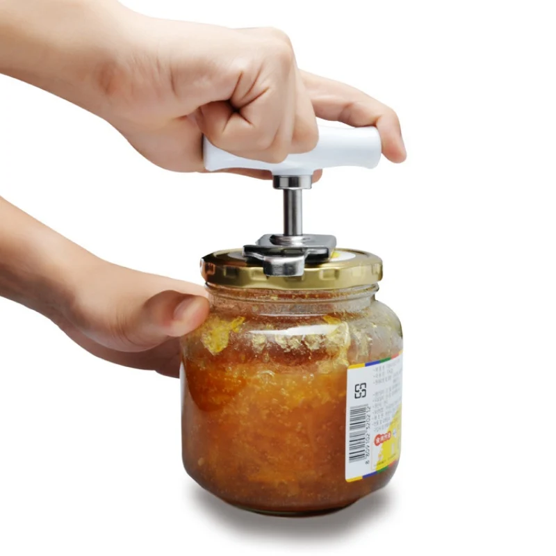 

Adjustable Multi-function Bottle Cap Opener Stainless Steel Lids Off Jar Opener Labor-saving Screw Can Opener for Kitchen Gadget