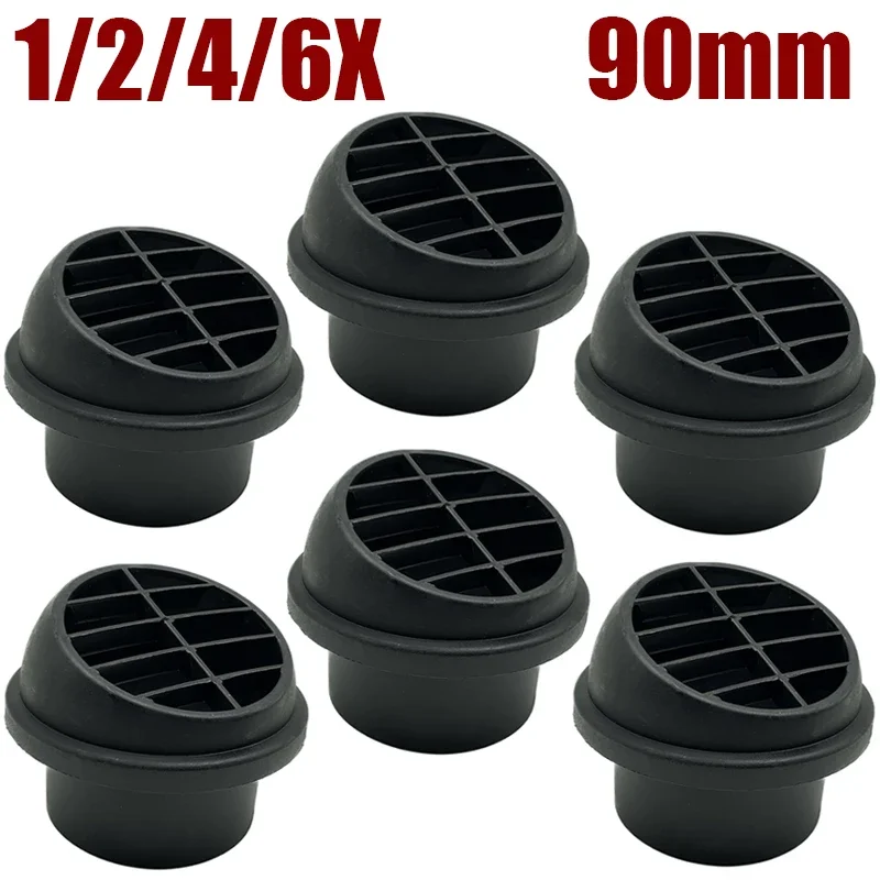 1/2/4/6 шт. 90 мм/3 54 дюйма автомобильный вентиляционный воздуховод выходное