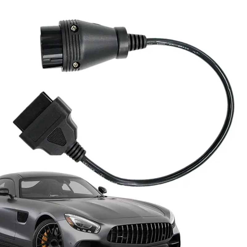 

For Mercedes 38 Pin OBDII Cable Adapter Transfer 38 Pin To 16 Pin OBD2 Adapter Diagnostic Connector Durable MB 38Pin