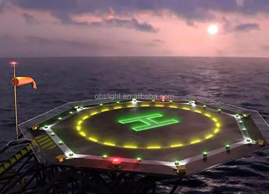 Стандартный Heliport Taxiway встраиваемые центральные линии фотовспышка/вертолет