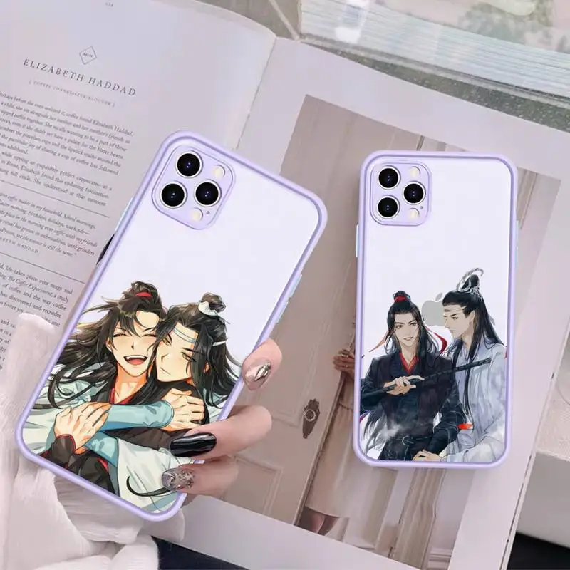 

Anime Grandmaster Mo Dao Zu Shi MDZS Phone Case for iPhone X XR XS 7 8 Plus 11 12 13 pro MAX 13mini Translucent Matte Case