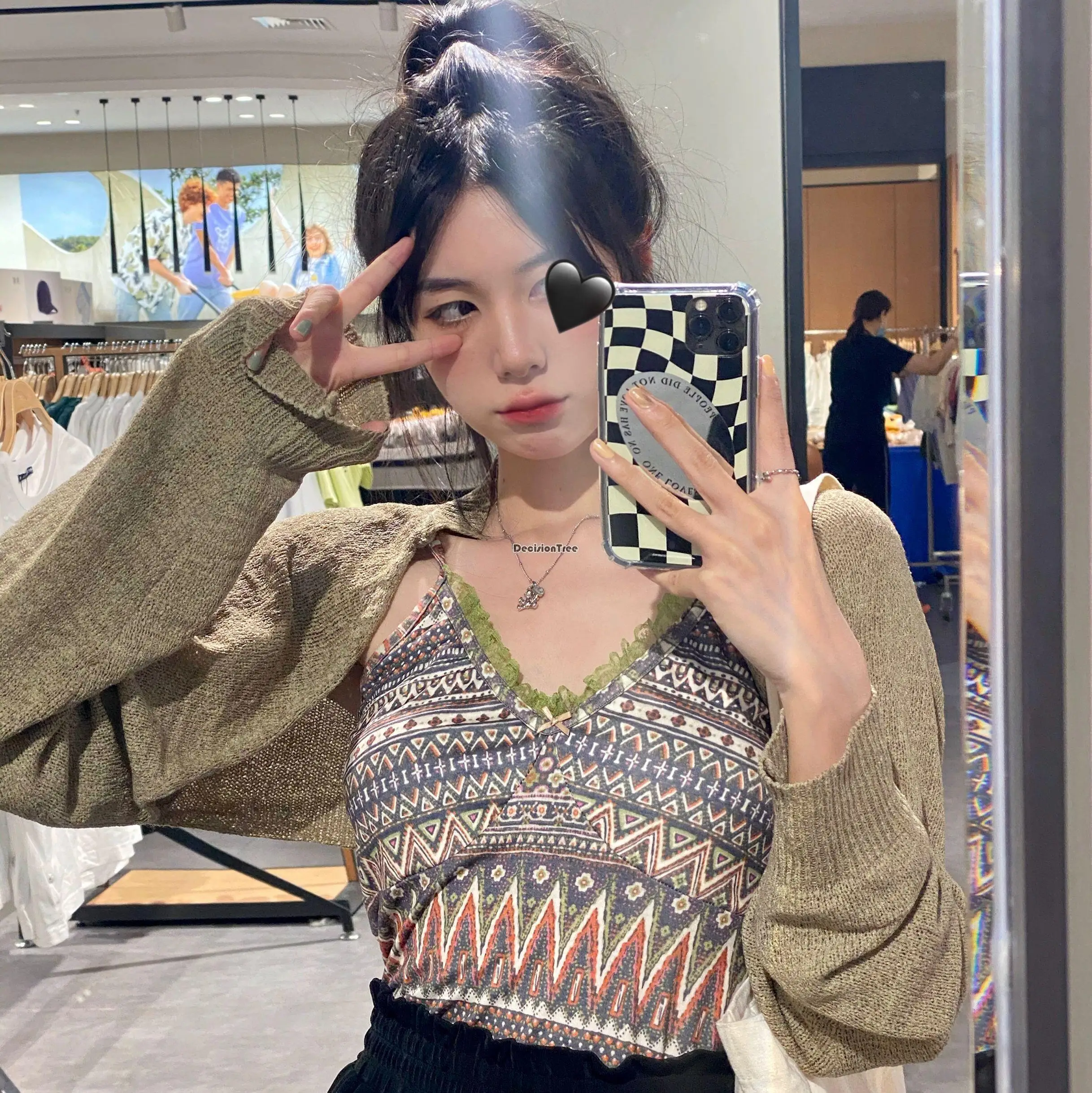 2022 spring summer minority suspender vest retro korean style inner and outer wear short bottomed top fashion ins style vests