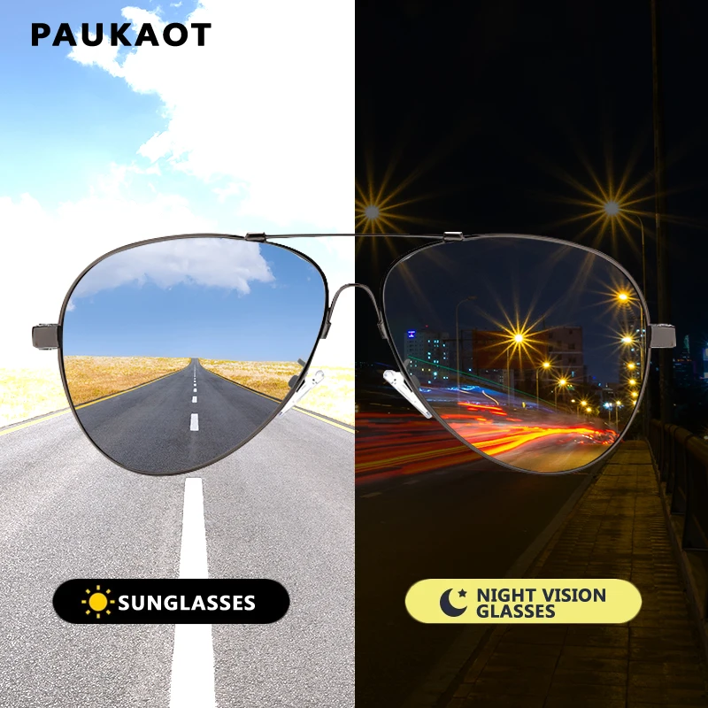 

PAUKAOT Brand New 2022 Men Sunglasses Polarized Sun Glasses For Male UV400 Eyewear Protection Driving Shades