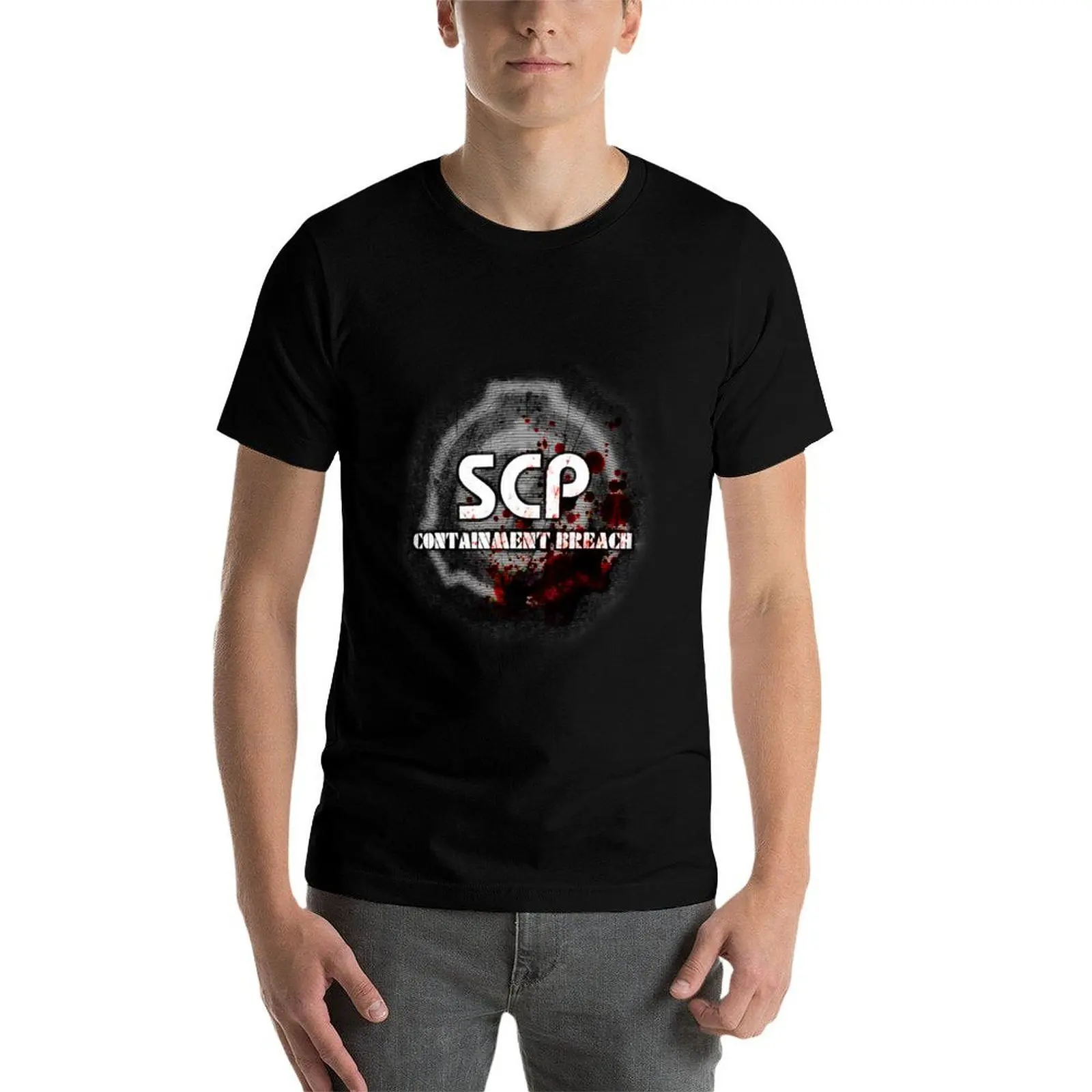 Фото Футболка с логотипом SCP Containment Breach, футболка ко Дню Благодарения №4