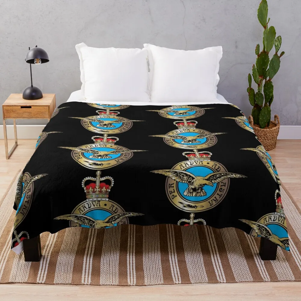 

Royal Air Force Badge Throw Blanket luxury thicken fleece blanket Large blanket loose blanket