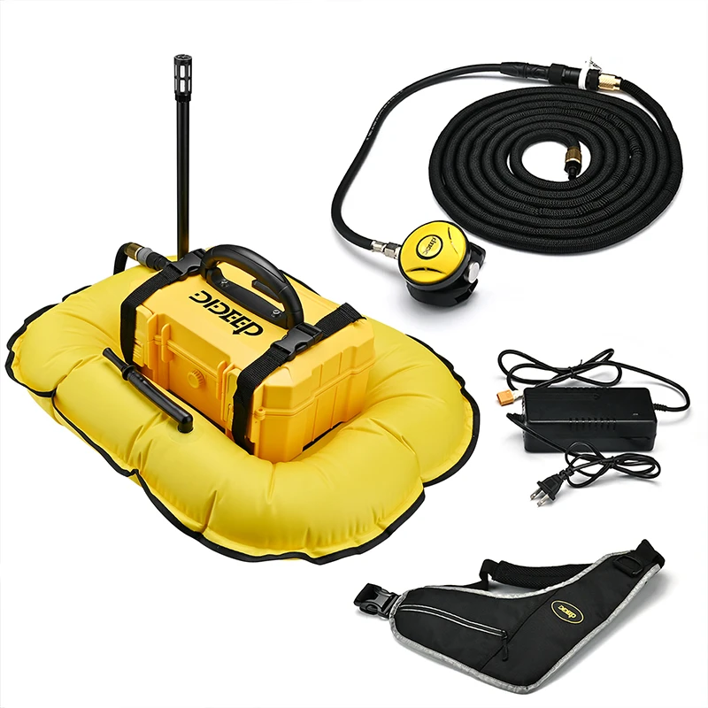 DIDEEP Deepest 15Meters 5.5 Hours Scuba Diving Snorkel Equipment Trap Mobile Ventilator Support Underwater Snorkel And BCD