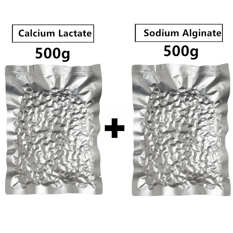 

Calcium Lactate 500g + Sodium Alginate 500g, molecular cooking sphere