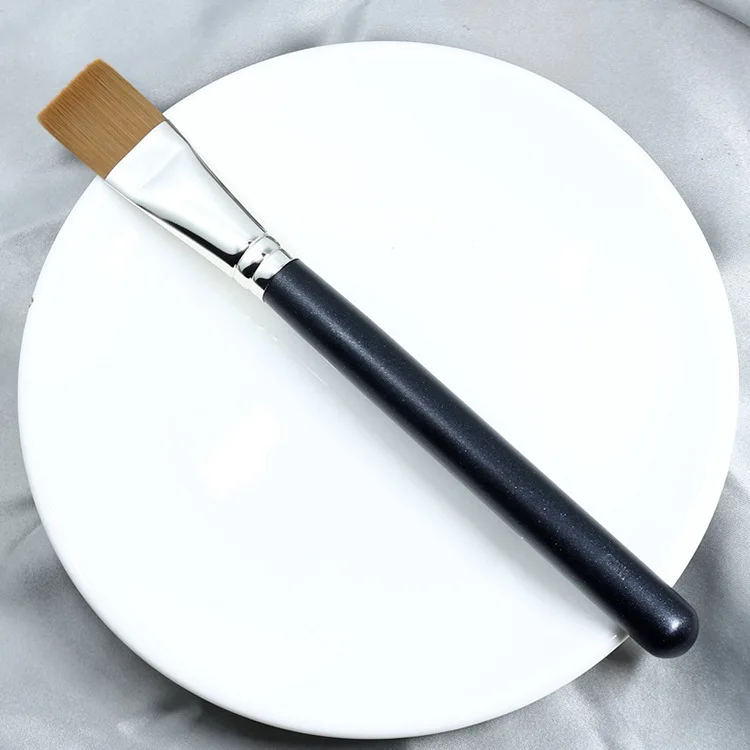 

Black Makeup Brushes Flat Top Oblique Head Foundation Brush Flawless Face Brush Repair Brush Liquid Cream BB Cream Mask Brush
