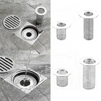 multifunctional steel floor drain filter mesh basket filter hair trap bathroom kitchen sink anti clog slag strainer