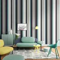 modern vertical strips matte contact wall paper red blue yellow purple non woven bedroom living room mural papel de parede