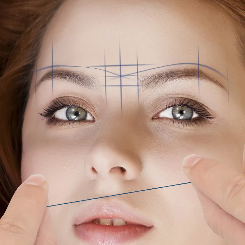 30 м картинг предварительно чернильная строка микроблейдинг нить для окрашивания