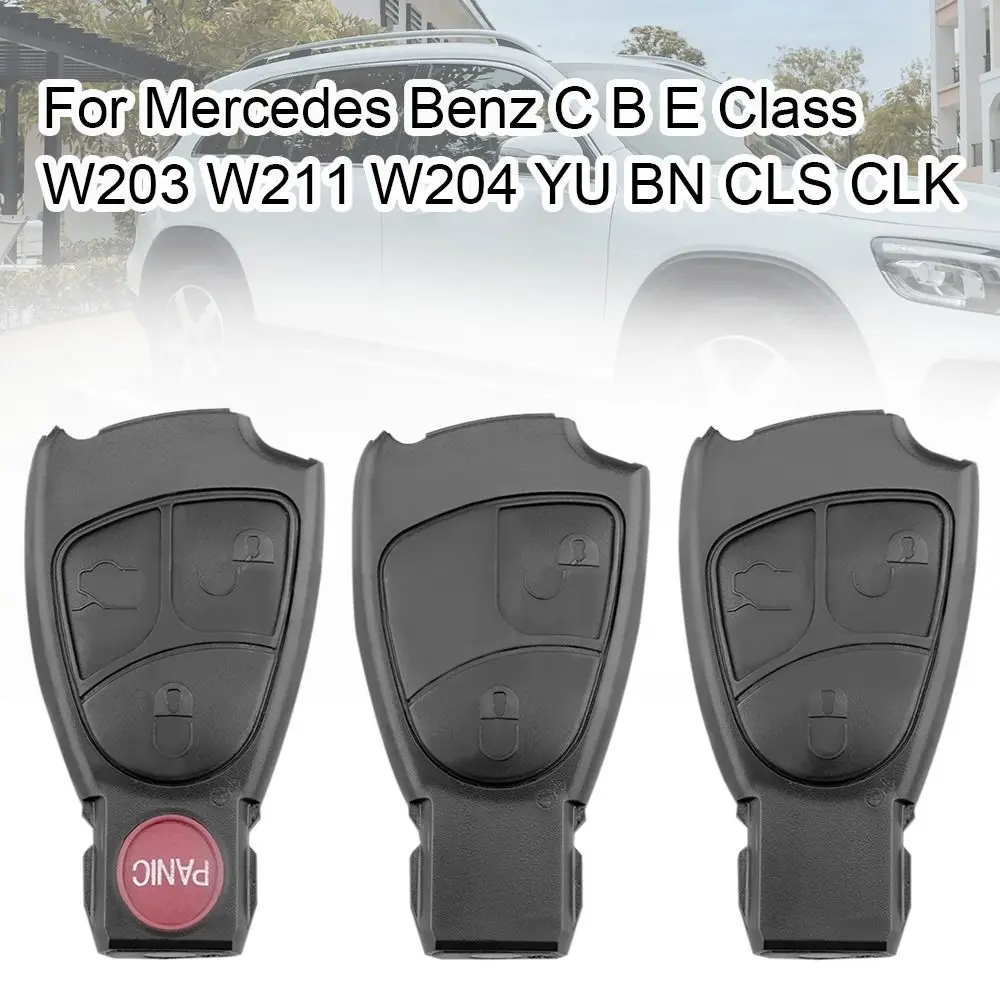 

Автомобильный ключ ABS, черный корпус для ключа Mercedes Benz C B E Class W203 W211 W204 YU BN CLS CLK