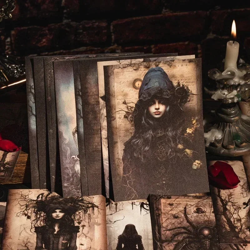 30 шт. материал бумага серия Gothic Legend готический стиль темные материалы для