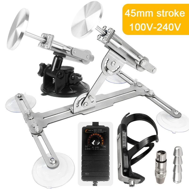 Телескопический линейный привод с ходом 45 мм со складным кронштейном из
