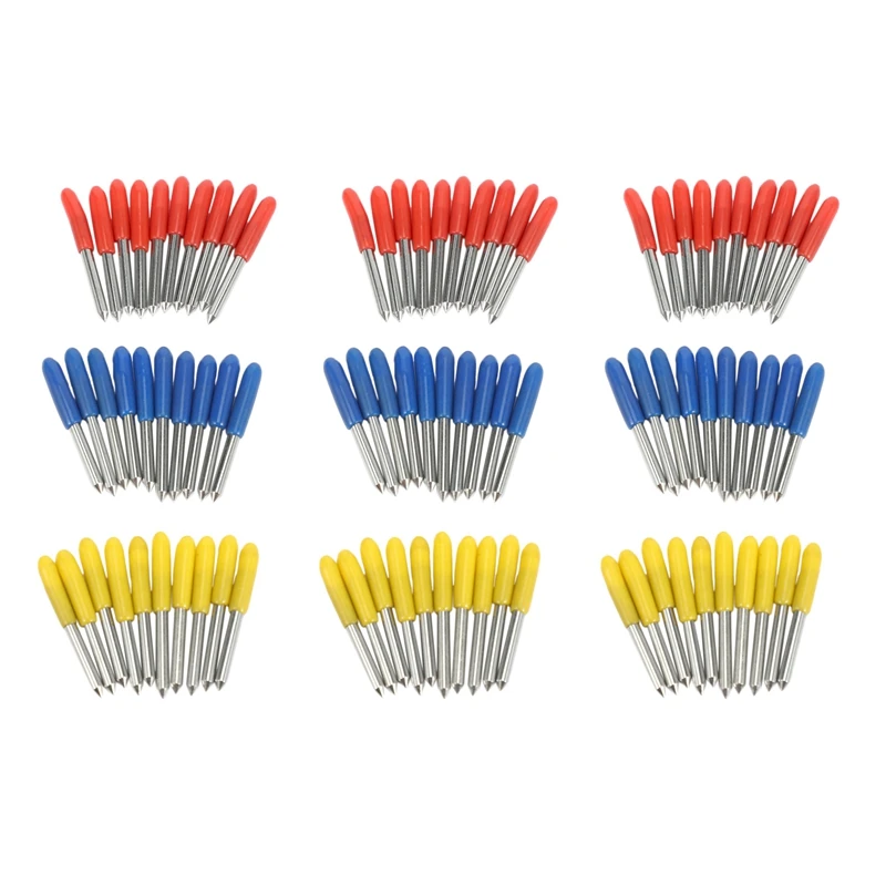 

90Pcs 30 45 60 Degree Roland Cutting Plotter Cutter Knife Blades Offset