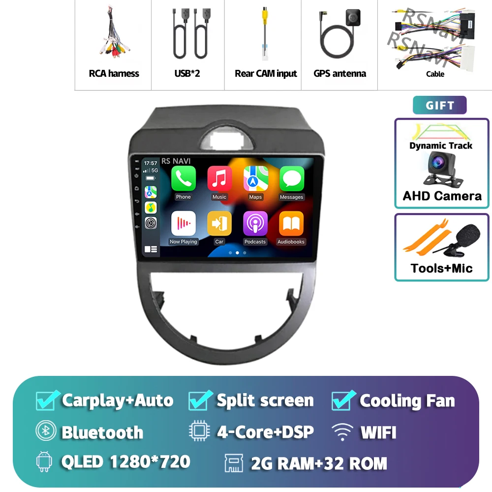 

Android 15 Carplay Auto для Kia Soul 1 AM 2008 2009-2011 Автомобильный радиоприемник Мультимедиа 2Din Стереоплеер Видео GPS Головное устройство BT WFI + 4G