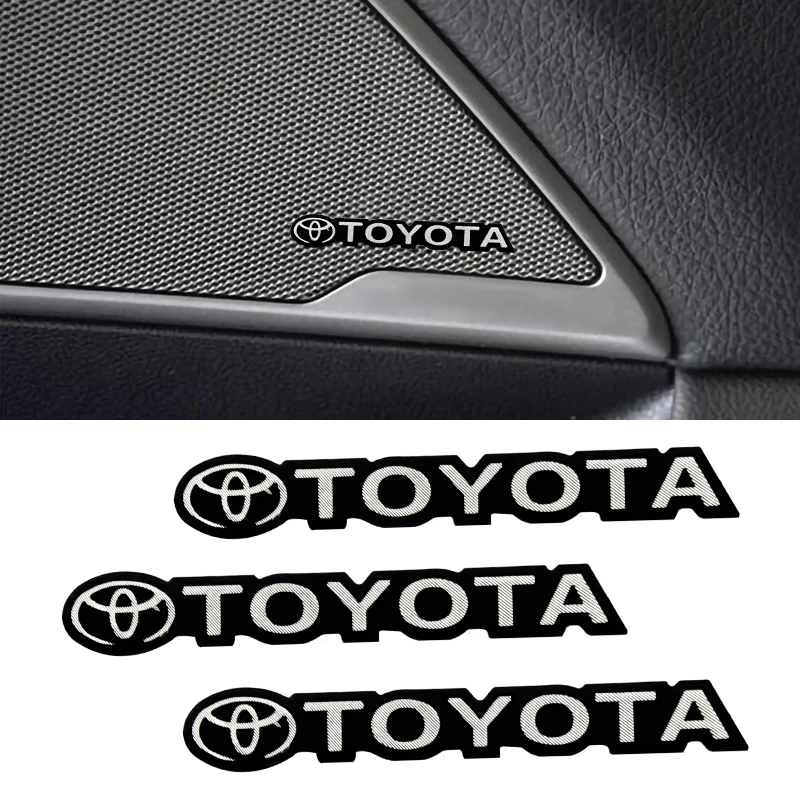 

8pcs 3D H/Kardon Stereo Speaker Pioneer Badge Emblem Sticker For Toyota Chr Yaris Auris Rav4 Hilux Corolla 2022 Car Accessories