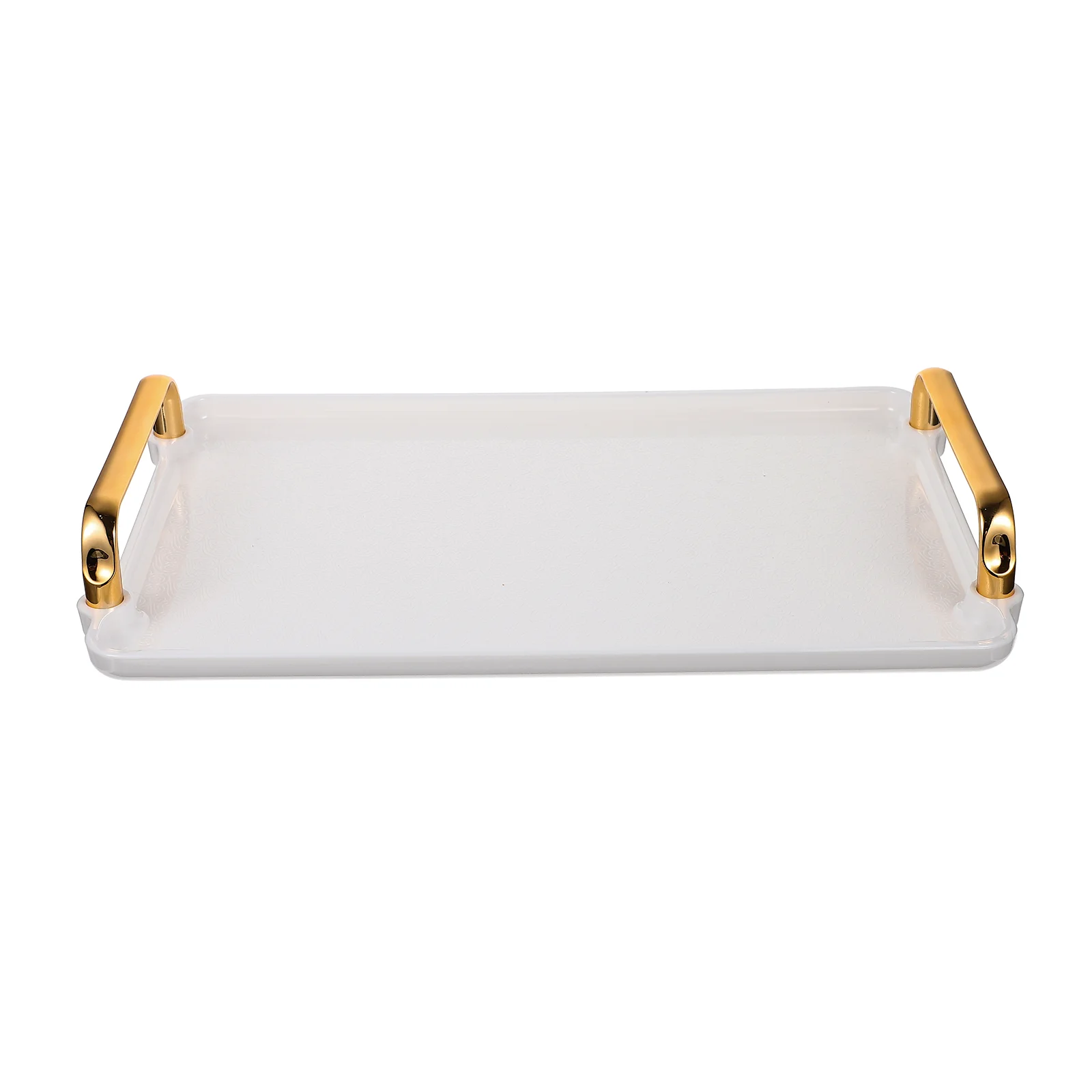 Rectangle Tray Plastic Tea Set Tray Serving Breakfast Tray With Handles
