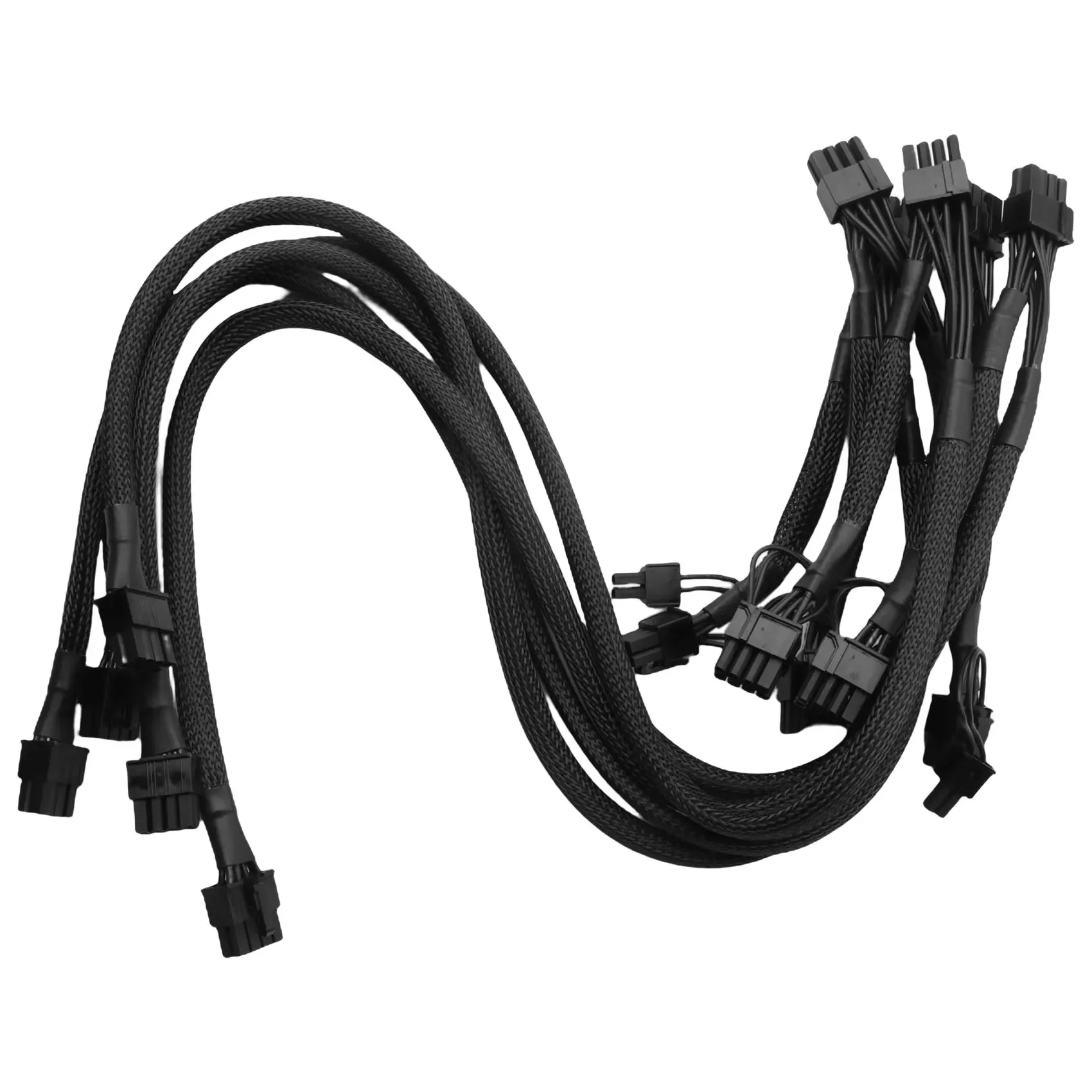 

PCIe 8Pin to 2 Ports 6+2Pin Modular Power Supply Cable for Corsair RM1000X RM550X 650X 750X 850X Modular Power, 5 Pack