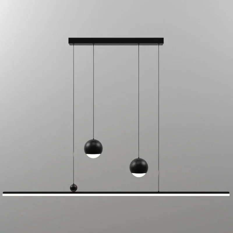 Нордический минималистичный светодиодный длинный светильник современный