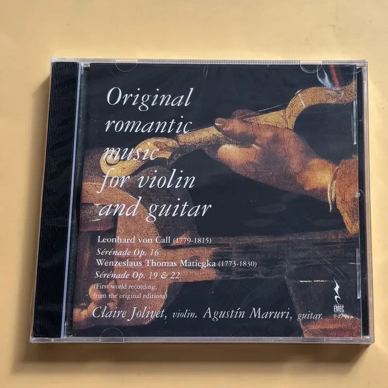 Фото Оригинальный романтический музыкальный CD для скрипки и гитары с романтическими словами о любви для скрипки. №1
