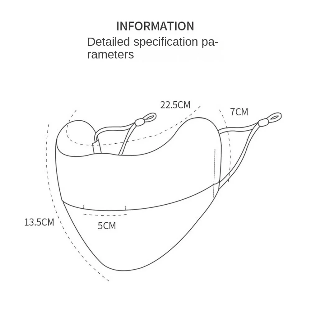 Дышащая анти-УФ-маска из ледяного шелка маска для лица защита от ультрафиолета