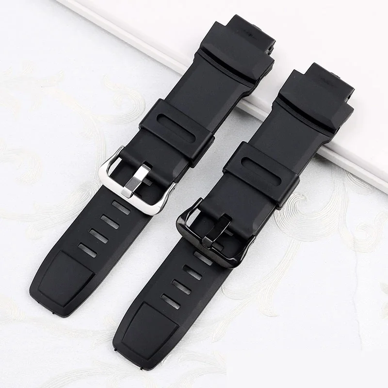 Silicone Wrist Strap For Casio PROTREK PRG-260/270/550/250 PRW-3500/2500/5100 Black Orange Blue Bracelet  Rubber Watch 18mm
