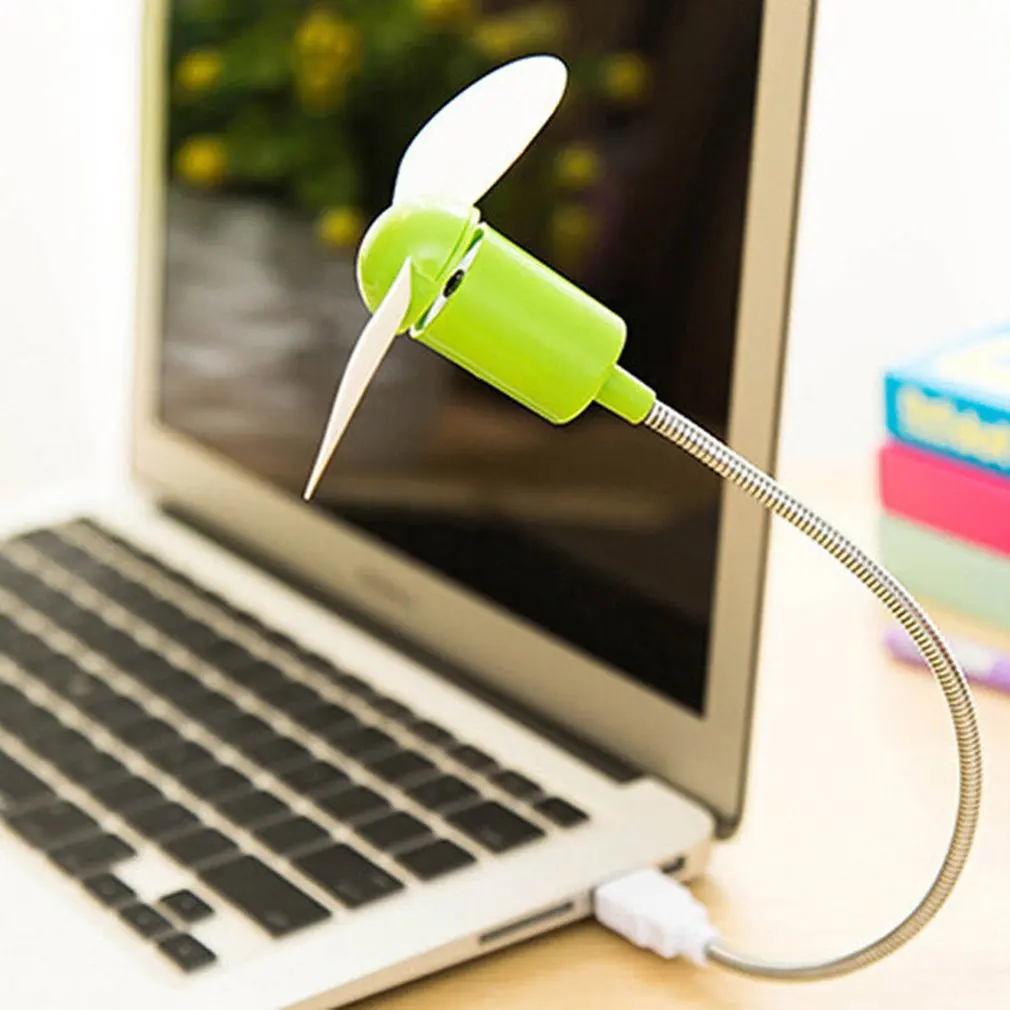 Mini Snake Fan Silent Soft Leaf Computer Usb Bendable Freely | Fans