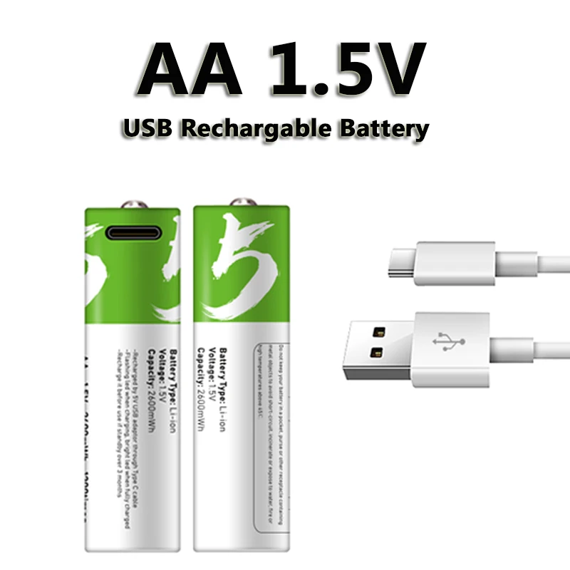 Литиевая аккумуляторная батарея AA 1 5 В 2600 МВтч