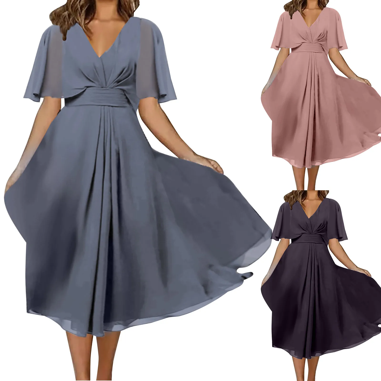 

Женское платье с длинным рукавом, однотонное приталенное платье со средней талией в стиле ретро