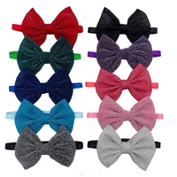 3050pcs dog bow tie shiny neckties dog supplies small middle large dog bowties adjustable collar pet dog products accessories
