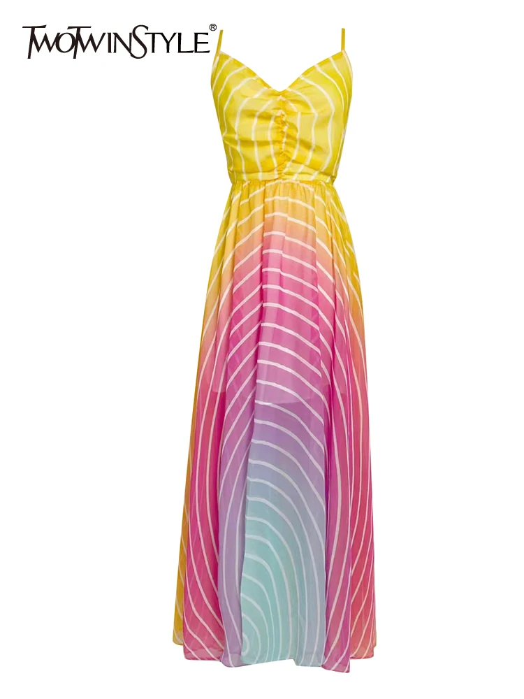 

Женское платье с квадратным воротником TWOTWINSTYLE, элегантное платье без рукавов с высокой талией и складками, лето 2019