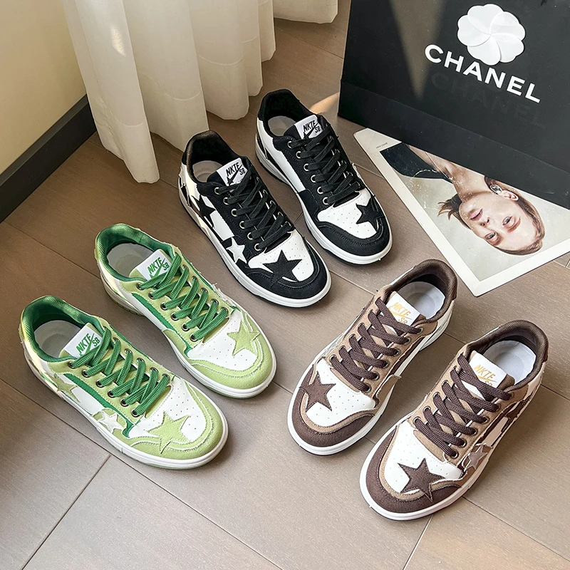 GIOIO Women's Sneakers Men's 2023 New Vintage Casual Shoes Couple Skateboard Shoes Designer Women's Sneakers Free Shipping