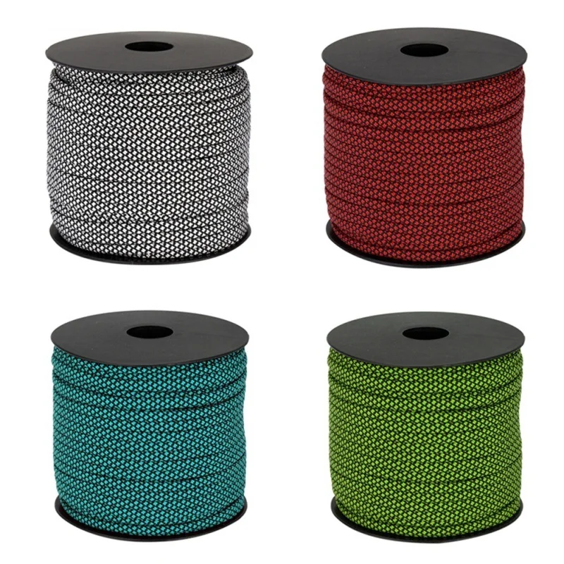 Новинка 2023 50 м Паракорд 4 мм Паракорд 7 нитей наружный походный веревка парашютный шнур многофункциональный шнурок палатка