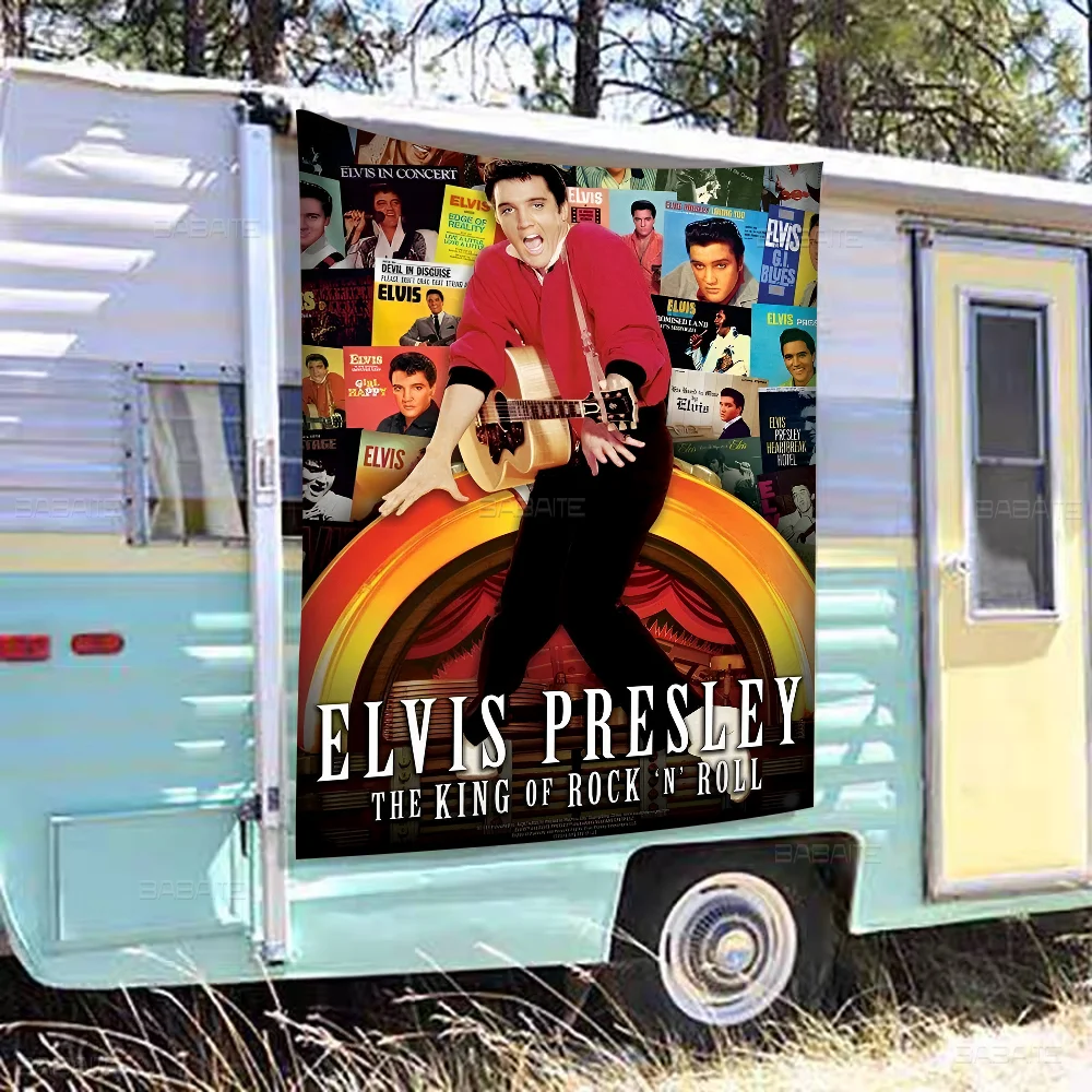 Флаг E-Elvis P-Presley сделай сам для семейной группы фото гостиной дома и общежития